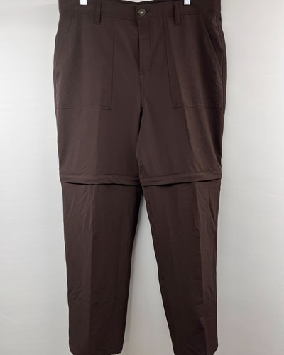 Savane Men's Size 34x32 955 Convertible Zip-Off Pants Brown Ripstop Stretch NWT - Picture 4 of 11