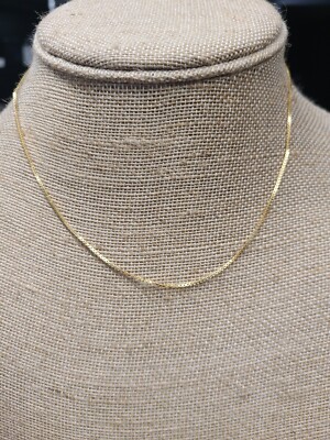 16'' Goldtone 925 Box Chain