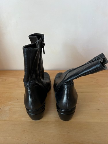 Black leather Nine West boots, Day brook, size 6 - Picture 3 of 5