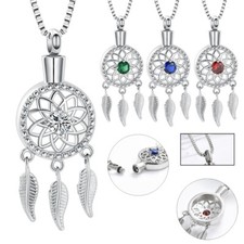Cremation Jewelry for Ashes-Dream Catcher Urn Necklaces for Women Urn Pendant US