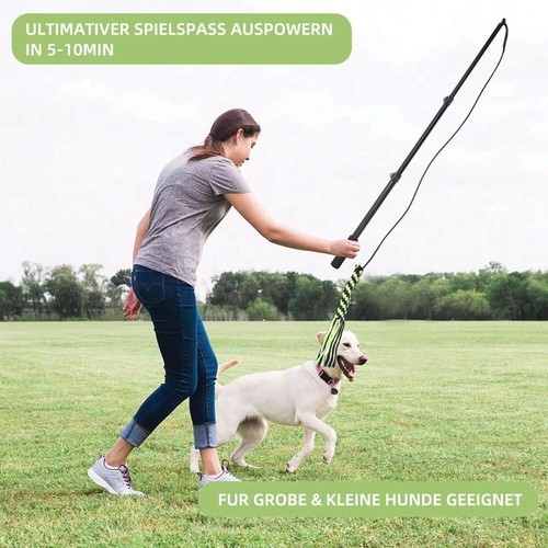 Extendable Pole Interactive Dog Toys Outdoor Training Exercise Entertainment NEW - Picture 4 of 12