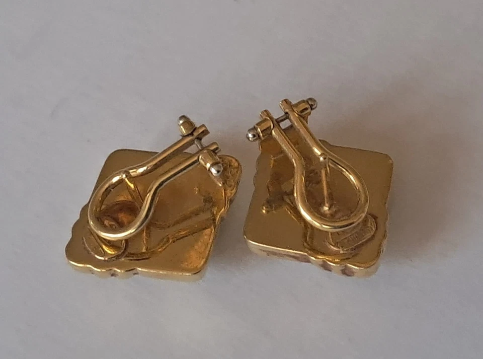 Art-Deco Wempe Ohrringe 750/18K,Weißgold/Gelbgold(Bicolor). Klassisch schön. - Bild 2 von 2