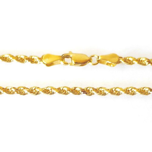 14K Solid Yellow Gold Rope Chain 5.0 Grams W: 2.0 mm Length: 18" (45 CM)-1 - Afbeelding 1 van 3