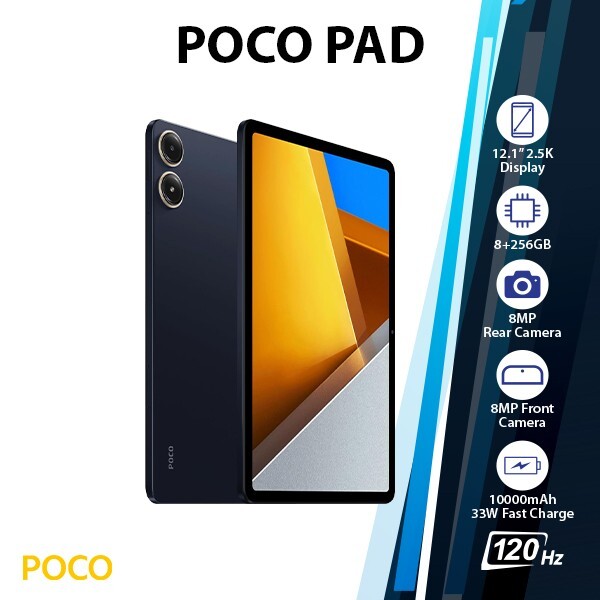 Xiaomi POCO Pad タブレット 8GB+256GB Amazon.com : Xiaomi Poco Pad WiFi Version (256GB + 8GB) 12.1