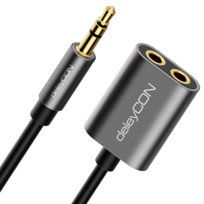 3,5mm Klinke Adapter Splitter AUX Kopfhörer Klinkenkabel Audio HiFi Kabel Klinke