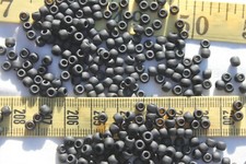 6/0 Toho Seed Beads 17- Opaque Frosted Jet Crafts Jewelry /28 grams / 49F