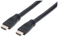 Manhattan Cavo HDMI CL3 High Speed con Ethernet A/A M/M 10m Nero