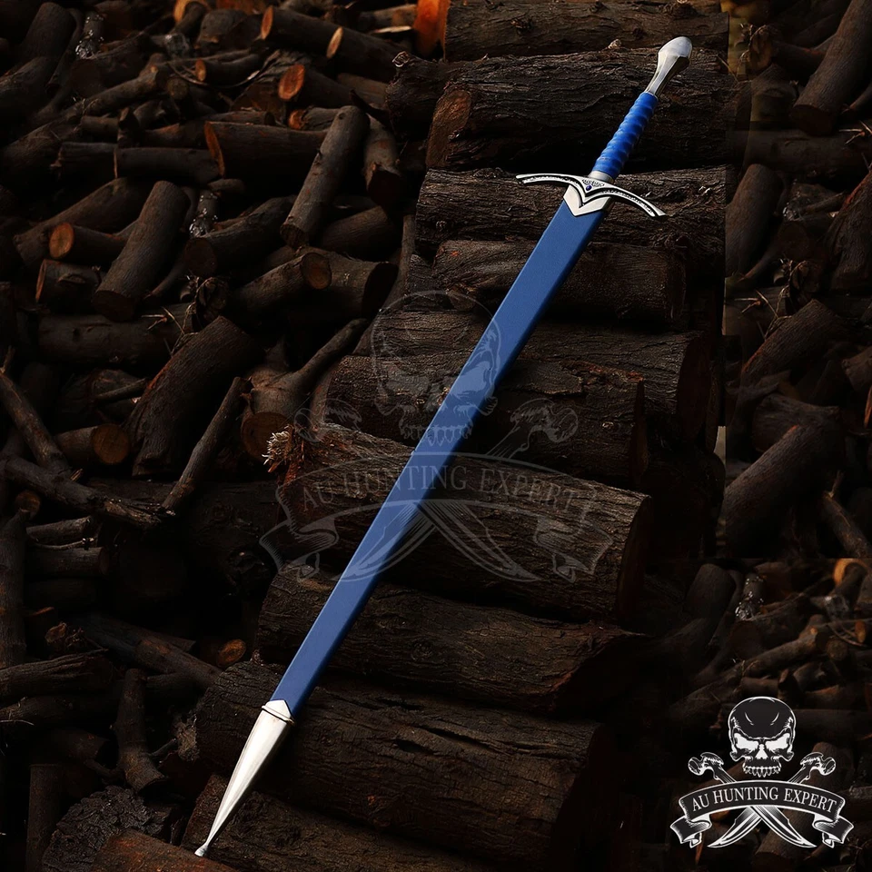 Hand Forged High Carbon Steel Viking Sword Medieval Battle Ready With Scabbard - Image 4 of 4