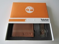 Mens Timberland Genuine Leather Wallet with Key Fob New