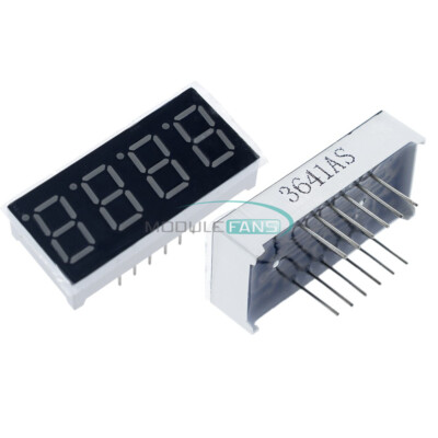 10PCS 4-Digit 7-Segment Common Cathode 0.36 inch RED LED 0.36'' digital Display