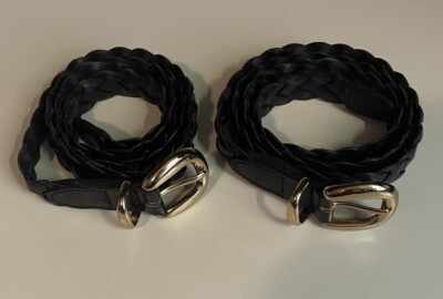 Woven Black & Brown Genuine Leather Woman