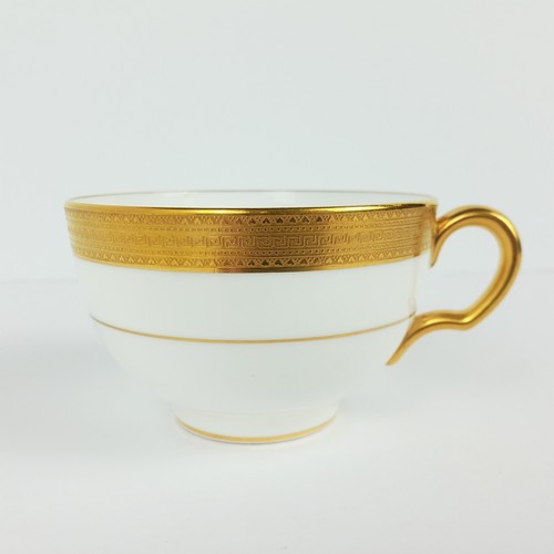 Vtg Mintons Gold Encrusted Rim Tea Cup Saucer Set Pattern H1935 Replacement - Picture 9 of 18