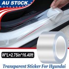 2025 Accessories Transparent Vinyl Car Door Sill Scuff Plate Sticker For Hyundai