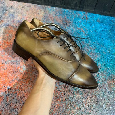 Ortiz & Reed Men's New Leather Derby Loafers Size 43-29 cm