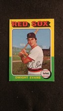 1975 Topps Baseball card # 255 Dwight Evans ( G to VG)