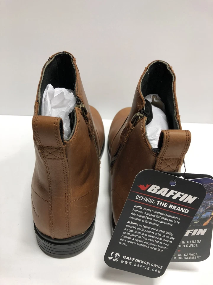 Bota Baffin Kensington Feminina Impermeável com Zíper Marrom, Tamanho 11 M - Imagem 3 de 4