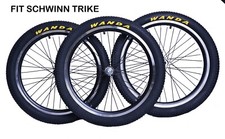 Rueda triciclo 20/24/26" rueda triciclo adulto con tubo de neumático eje de 12 mm ajuste Schwinn