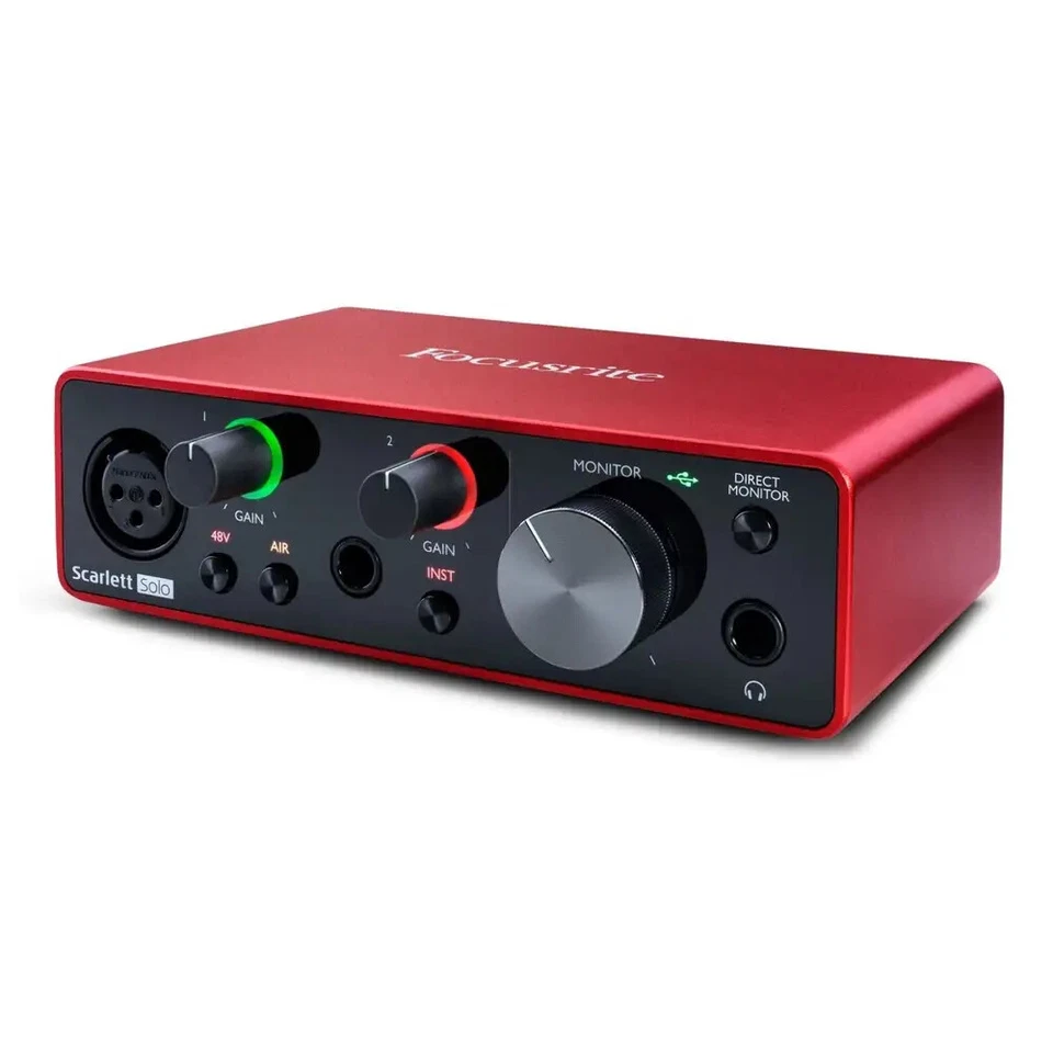 FOCUSRITE SCARLETT SOLO (3rd Gen.) scheda audio usb per registrazione produzione - Immagine 2 di 4