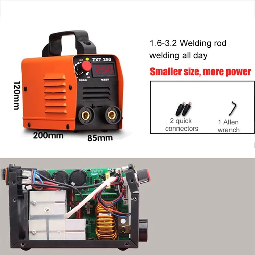 Soldadora ARC Portátil 220V Nueva MMA-250A Soldadora Eléctrica Pantalla Digital - Imagen 5 de 9