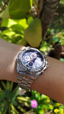 Rare Citizen WR100 Chronograph 1/100sec Analog Good Working