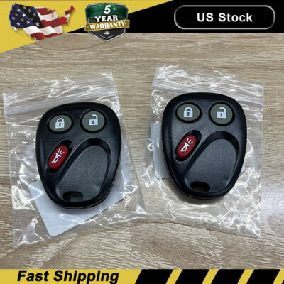 2x Replacement for Chevrolet Silverado 2003 2004 2005 2006 Remote Car Key Fob A/