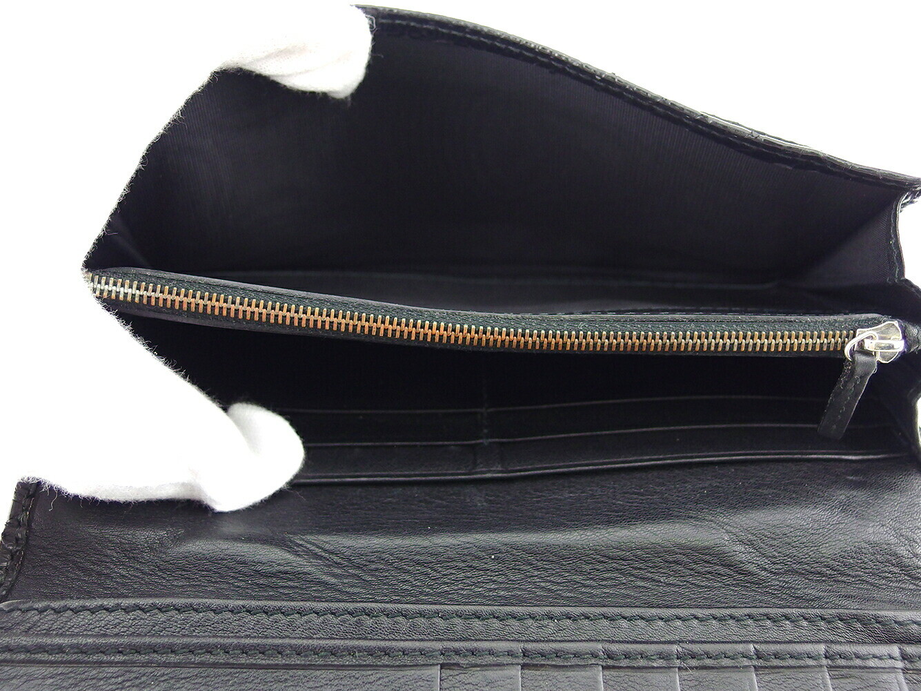 GUCCI Long Wallet Python Python Leather Authentic… - image 5