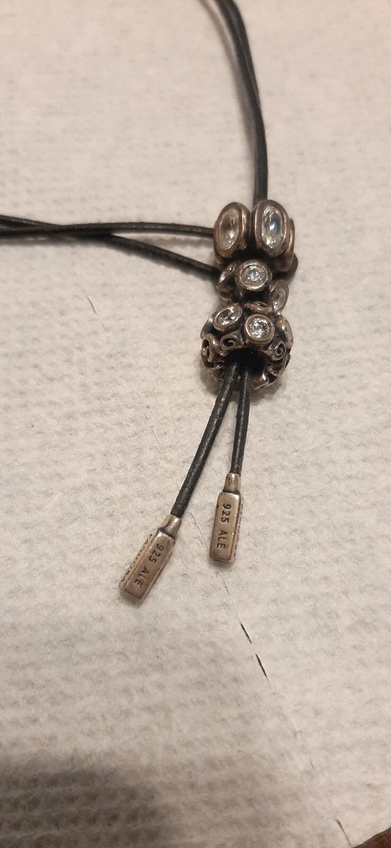 Pandora leather lariat necklace deals