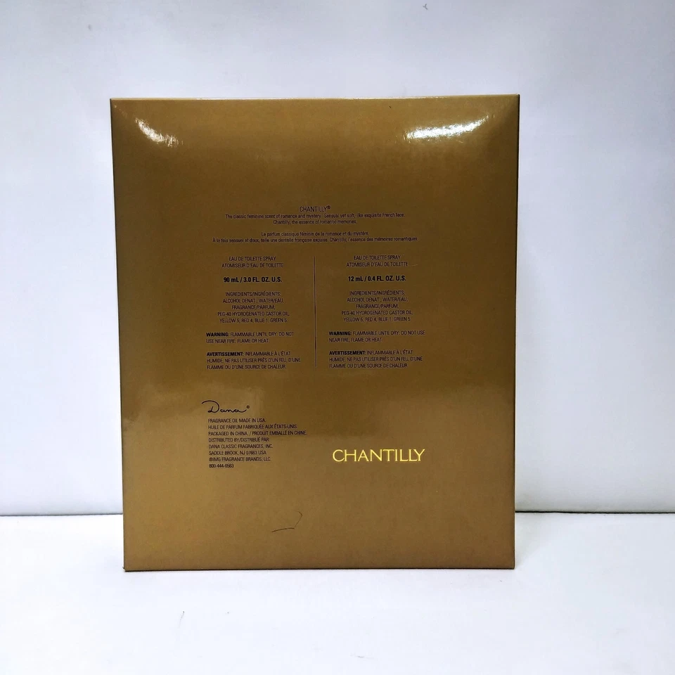 Chantilly by Dana 女式 2 件套 3.0 盎司 + 0.4 盎司淡香水 DMG 盒子 — 第 3/3 张图片