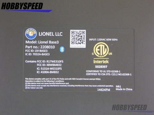 LIONEL LEGACY BASE3 CAB3 LAYOUT CONTROL SYSTEM base 3 lionchief tmcc 2208010 NEW - 第 4/6 張圖片