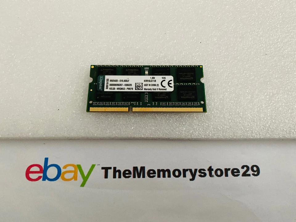 8GB 16GB 32GB 1600MHz DDR3L Memory Modules RAM 204 Pin SODIMM 204 Pin Lot - Image 4 of 4