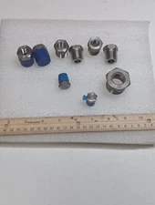 Parker Bonney Ss316 Bushing 1/4" X 1/2" Various Brands Sizes Plugs Lot Of 9 Qty