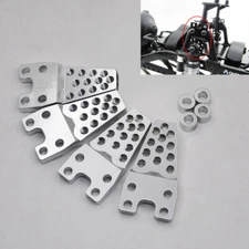 4PCS Axial SCX10 Aluminum Lower Shock Mount lift Kit Silver