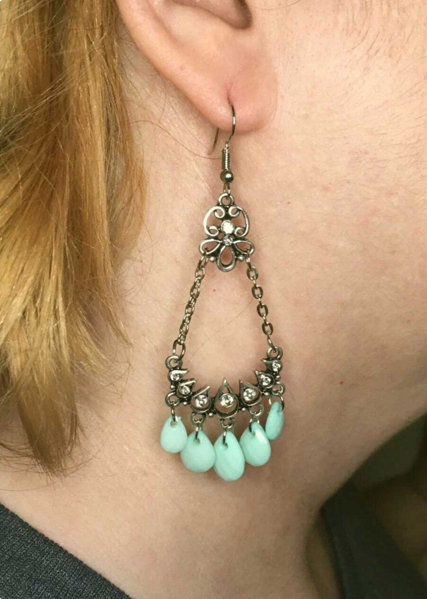 Malibu sunset outlet blue earrings paparazzi