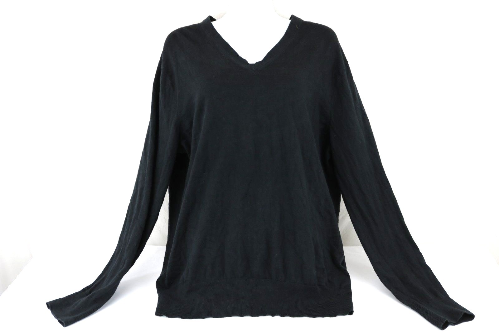 banana republic sz XL luxury blend silk long sleeve sweater black cashmere