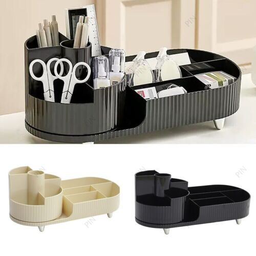 DESKTOP MAKEUP COSMETIC TIDY ORGANISER STORAGE BOX SKINCARE HOLDER JEWELRY CASE - Picture 3 of 13