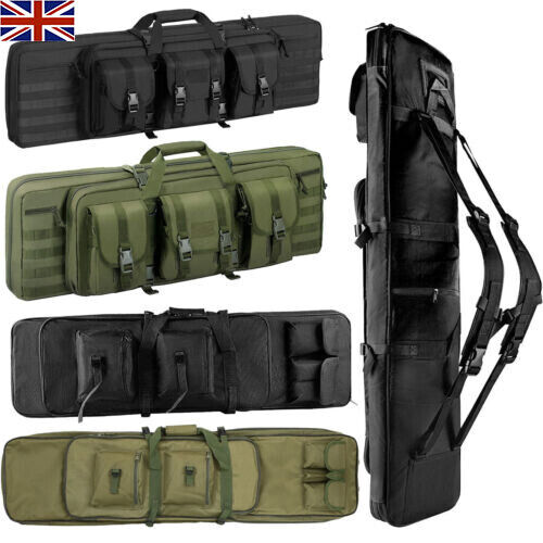 Military Tactical Rifle Bag Outdoor Design Shotgun Airsoft Backpack Shoulder Bag - Afbeelding 1 van 68
