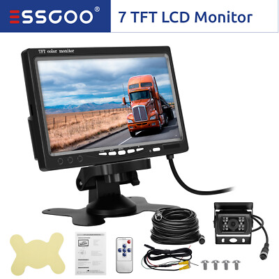 Rear View Camera Rear View System with Monitor + 7-Inch Color Monitor 4Pin 10M