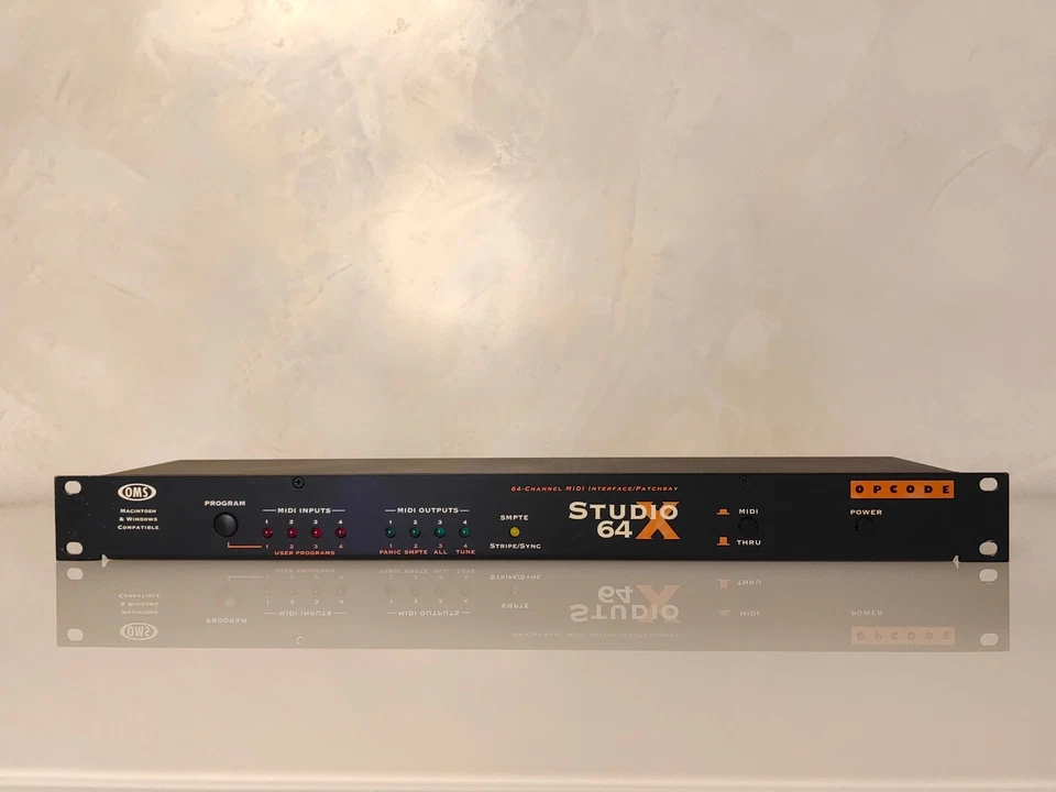 🎹 OMS OPCODE STUDIO 64 X MIDI INTERFACE PATCHBAY 64 Kanäle Win Mac - Bild 2 von 4