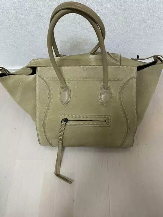 CELINE Luggage Phantom Tote Hand Bag Leather Suede Used eBay