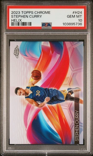 Stephen Curry PSA 10 2023-24 Topps Chrome Case Hit Helix #H-24 Pop 8!