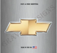 Chevrolet Chevy Logo Vinyl Sticker Decal Laptop Car Bumper Window Water Resist