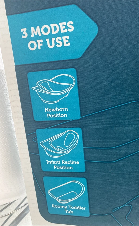 Presentamos la bañera Safety 1st Greener Baby 3 en 1 limpia divertida en Harbor Mist. Foto 3 de 4
