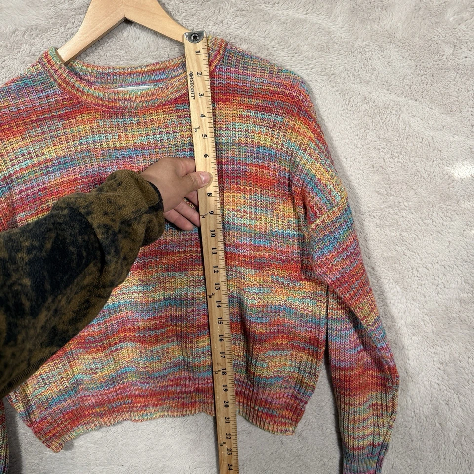 Suéter tejido Urban Outfitters para mujer talla mediana multicolor arco iris   Foto 4 de 4