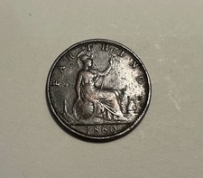 VICTORIAN COPPER FARTHING - 1860