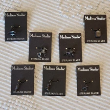 (7) Madison Studio Sterling Silver Charm's 