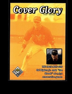 1999 Upper Deck Choice Cover Glory Insert #36 Cal Ripken Jr. Orioles HOF
