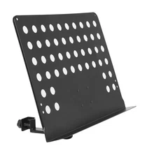 Stagg MUS-ARM 2 Large Perforated Music Stand Plate with Attachable Holder Arm