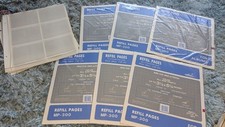 Pioneer MP-300 Refill Pages 5 Pack Lot Of 6 Plus Loose Sheets 3 W/Post Extender
