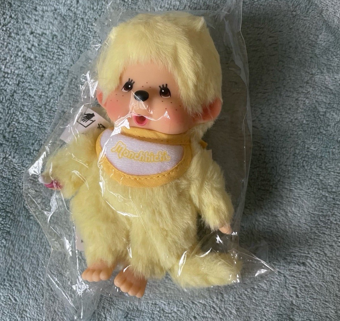 Monchhichi Mascot Sekiguchi Colors Yellow 5 inch Plush Doll