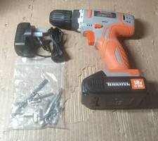 Terratek Cordless Drill Driver 18V Lithium-Ion,Electric Screwdriver Set,LED Work